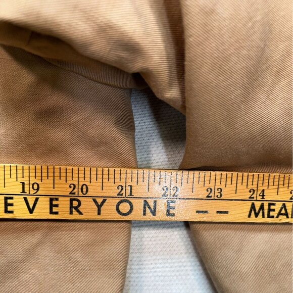 Loft Womens One Button Blazer Jacket Size 14 Tan Neutral Classic Business Pocket - Picture 10 of 13